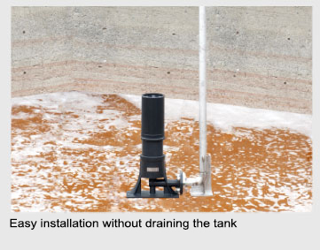 Easy to install without draining the tank 
